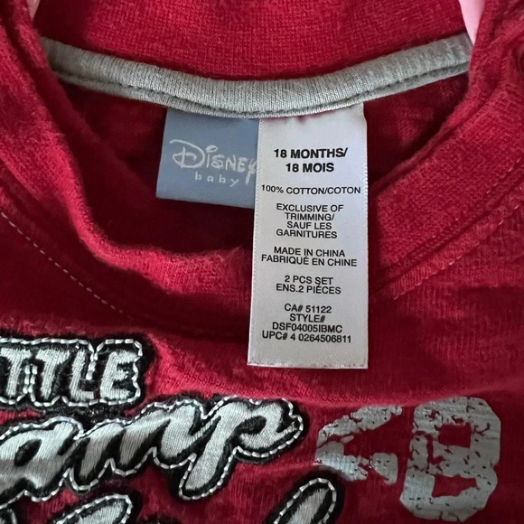 Disney Baby Mickey Mouse Matching Set Pants & Shirt | 18M - Picture 5 of 5